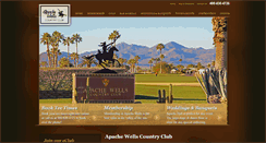 Desktop Screenshot of apachewellscountryclub.com